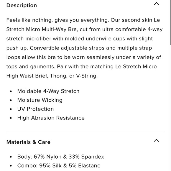 NWT Fleur du Mal Le Stretch Micro Multi-Way Bra 32A NWT - Picture 5 of 5